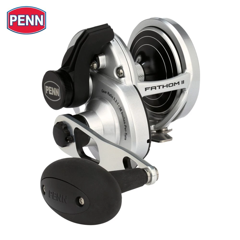 PENN Conventional One-Speed Right-Handed Reel FATHOM II LEVER DRAG 25NLD 1 PENN Conventional One-Speed Right-Handed Reel FATHOM II LEVER DRAG 25NLD