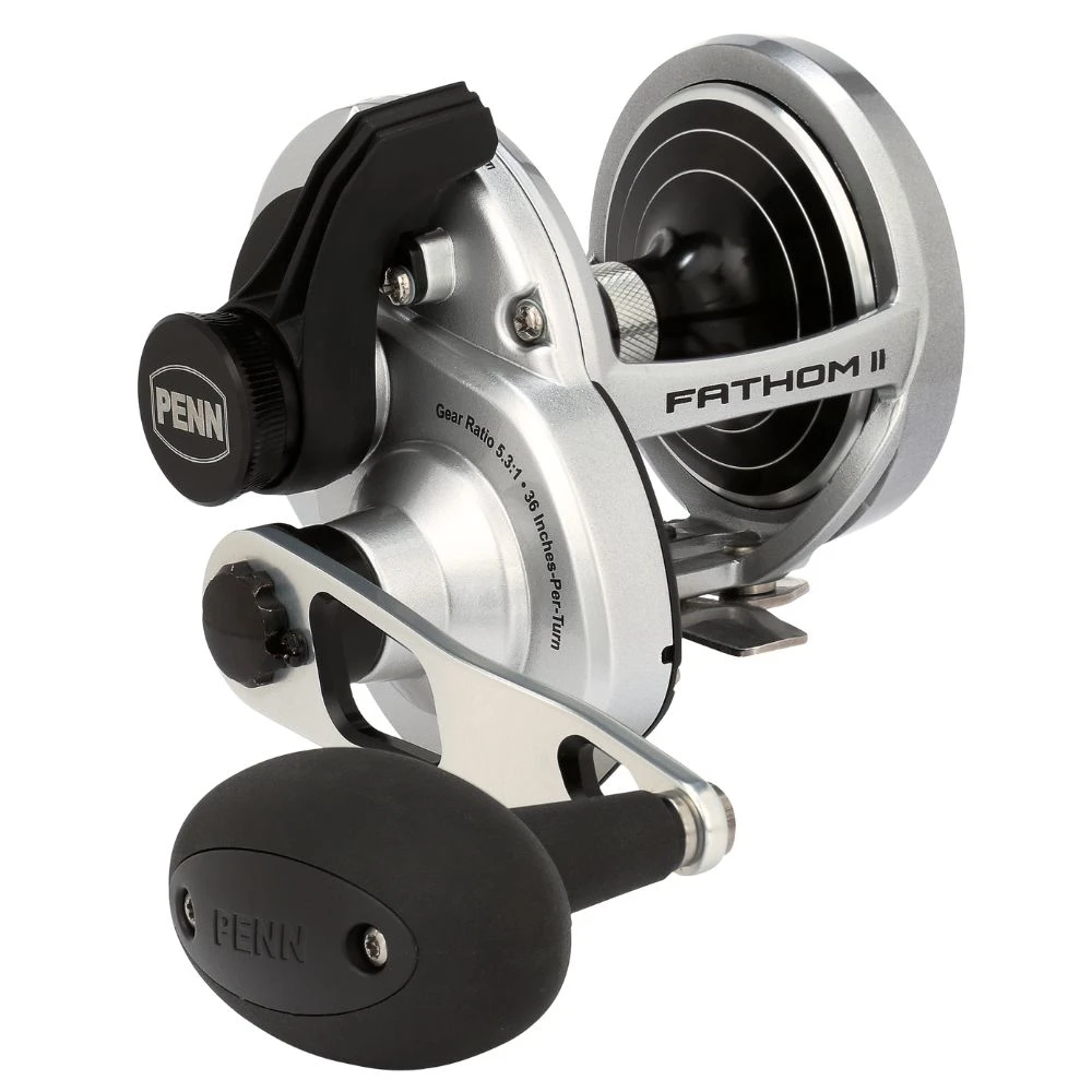 PENN Conventional One-Speed Right-Handed Reel FATHOM II LEVER DRAG 30LD 2 PENN Conventional One-Speed Right-Handed Reel FATHOM II LEVER DRAG 30LD - Afbeelding 2